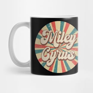 Circle Design Miley Proud Name Birthday 70s 80s 90s Cyrus Mug